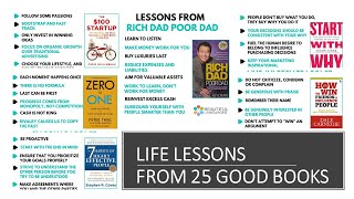 Life Lessons From 25 Good Books: Life-Changing Books: Motivational Books: KEY LESSONS FROM BOOK