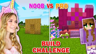 PRO Vs NOOB Build Challenge In Minecraft!