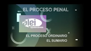 El proceso ordinario, la fase de instrucción: el sumario.