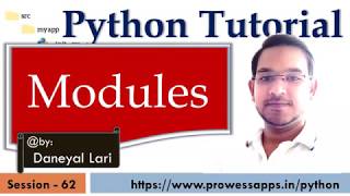 #62 Python Tutorial for Beginners | Modules in Python