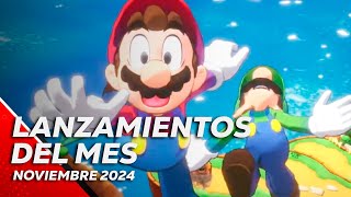 Los MEJORES LANZAMIENTOS de videojuegos: Noviembre 2024