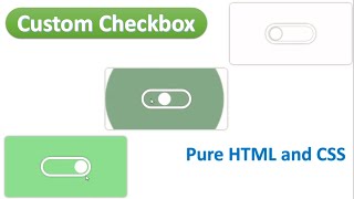 CUSTOM CHECKBOX Using PURE HTML and CSS Only