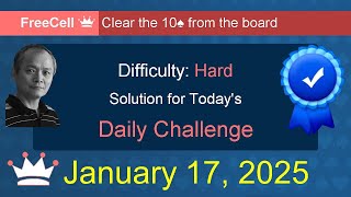 Microsoft Solitaire Collection: FreeCell - Hard - January 17, 2025