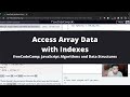 Access Array Data with Indexes (Basic JavaScript) freeCodeCamp tutorial