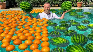 Filled the Pool with Fruit for an Epic Cooking Show! The Pool of Abundance Of Fruit Happiness