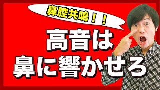 【ボイトレ】3STEPで鼻腔共鳴のコツを掴もう！高音・ミックスボイスにも必須です！