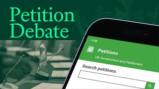 E-petition debate relating to child sexual offender data - Monday 1 June 2026.