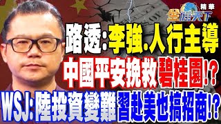 路透：李強.人行主導 中國平安挽救碧桂園！？WSJ：中國投資變難題 習近平赴美也要搞招商！？【精華】