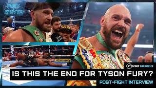 Tyson Fury post-fight interview after Whyte TKO: "This might be the final curtain of The Gypsy King"