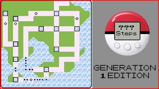 How Many Steps does it Take to Beat Pokémon Red? (No Movement Glitches / Sequence Breaks)