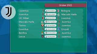 JUVENTUS 2022/23 FULL SCHEDULE & FIXTURES | ALL COMPETITIONS