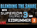 Blending the snare drum with EZDrummer 3 & Superior Drummer | Stacks