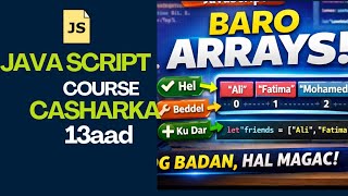 Arrays in JavaScript Somali Tutorial [ part 2]