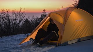 Silent Hiking: -30℃ / A night on a high mountain, a huge cloud