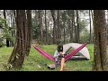 SOLO camping in HEAVY RAIN – Tiny girl relaxing in cozy tent – ASMR camping – Cooking delicious food