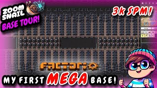 Touring my First Mega Base | 3k SPM | Factorio 1.0