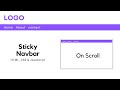 Sticky Navbar | Website Header | HTML, CSS, & JavaScript | Web Development