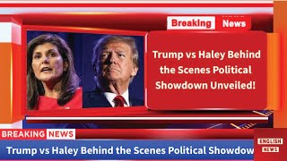 Trump vs Haley: The Battle Heats Up in New Hampshire - Behind the Scenes #trump #usnews #haley