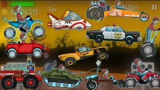 Hill climb racing Haunted stage with all vehicles
