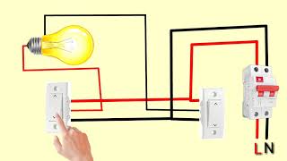 Two Way Switch Connection || (6 Methods) 2 Way Switch Connection Wiring || Staircase Wiring