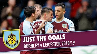 JUST THE GOALS | Burnley v Leicester 2018/19