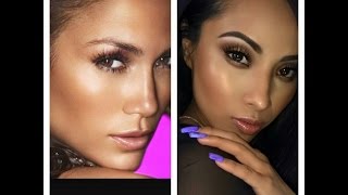 JLo Glowy Makeup tutorial