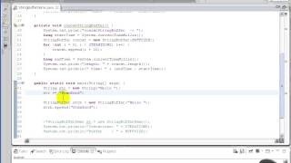 Advanced Java tutorial - The StringBuffer Class