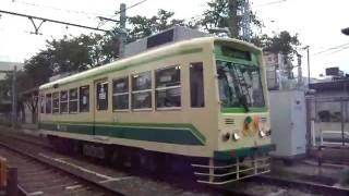 【都電】7000形7002号車　荒川一中前 発車