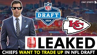 🚨LEAKED: Chiefs TRADING UP In 2024 NFL Draft For A Offensive Lineman? Brett Veach Making moves?