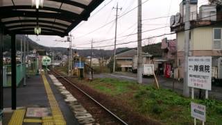 上毛電鉄 富士山下駅 中央前橋行入線