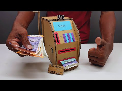 ATM Machine Project | DIY ATM Machine | How To Make ATM Machine With No ...