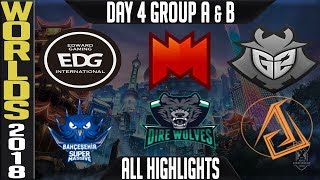 Worlds 2018 Day 4 Highlights Play in Stage ALL GAMES