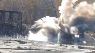 Carver Railroad Bridge Demolition-Piers