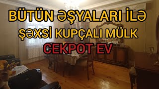 SU QİYMƏTİNƏ❗BÜTÜN ƏŞYALARI İLƏ ŞƏXSİ 4 OTAQ EV❗                                  #mulkevalqısatqısı