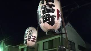 八重垣神社祇園祭'16 女神輿連合渡御 福富町 移動