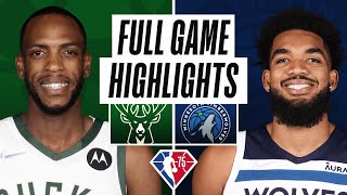 BUCKS at TIMBERWOLVES | FULL GAME HIGHLIGHTS | March 19, 2022