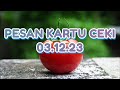 Pesan kartu ceki untuk kamu hari ini!!!