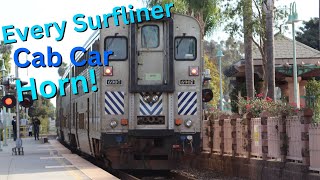 Every Pacific Surfiner Cab Car's Horn! [Late 2024 - Early 2025]