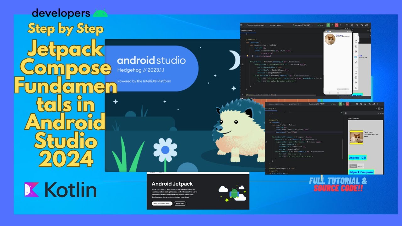 Android Studio Jetpack Compose Fundamentals Part1 (Text, Modifiers ...