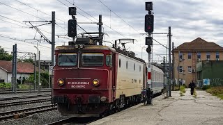 Locomotiva electrică / Electric locomotive EA 188 a depoului Cluj / of the Cluj depot în / in Arad