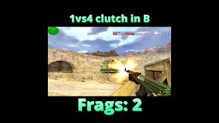 Another 1vs4 in B #1vs4 #1vs4clutch #headshot #nostalgia #clip #clips #wow #counterstrike #cs16