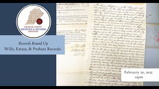 Wills, Estate, & Probate Records