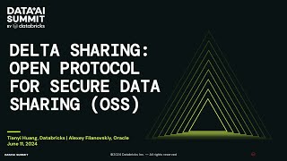 Delta Sharing: Open Protocol for Secure Data Sharing (OSS)