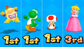 Mario Party Series - Peach Vs Toad Vs Bowser Jr Vs Yoshi Vs Daisy Vs Toadette Vs Mario