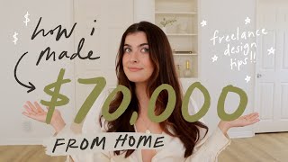 MAKE MONEY FROM HOME | Freelance Design Tips