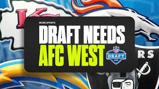 The BIGGEST DRAFT NEEDS for each AFC West Team: Raiders, Chargers, Broncos, Chiefs 👀