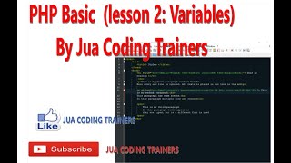 PHP Lesson 2 (Working with HTML and Variable)