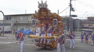 2023.6.25 鶴見区 茨田 浜 だんじり 古宮神社 出発~焼野方面へ