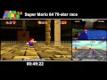 Super Mario 64 70 star speedrun race - Nintendo64Movies