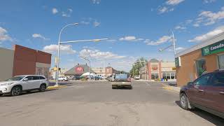 Kindersley Saskatchewan Canada. Driving Tour of Town.